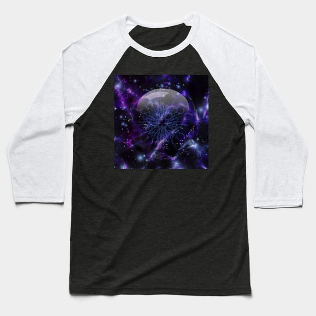 Plasma Ball Baseball T-Shirt by rolffimages